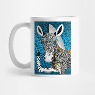 Portrait Of The Artist As A Young Zebra Mug